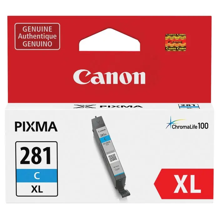 Canon PIXMA CLI-281 Ink Cartridge, Cyan Direct From Manufacturer
